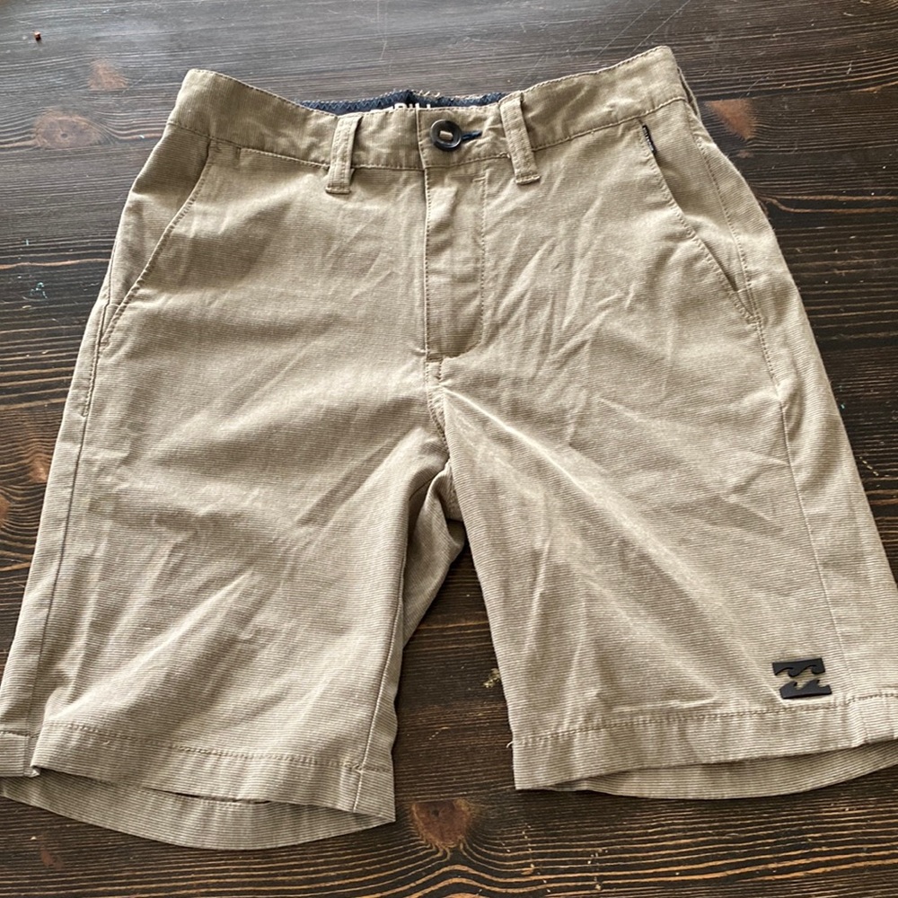 NWOT Billabong Big Boys Crossfire Submersible Walkshorts Khaki 18”